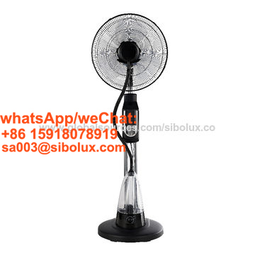 16 inch electric misting fan with remote control and LED diaplaymist fanstand fan