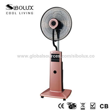 16 inch electric misting fan with remote control and LED diaplaymist fanstand fan