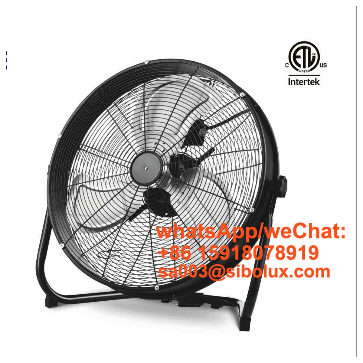 20 Inch Metal Floor Drum Fan Heavy Duty Industrial 720 Degree OmniDirection High Drum HeadVentilador De Pis