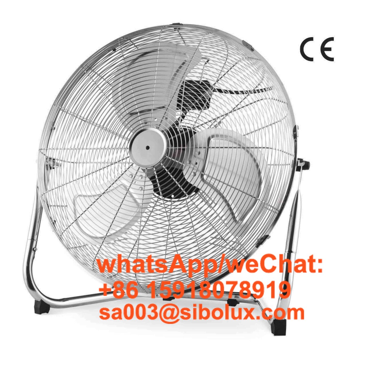 Sibolux 20 Inch Metal Floor Industrial Fan Heavy Duty High Velocity 3 Speeds Ventilador De Piso Cold Air Circulating