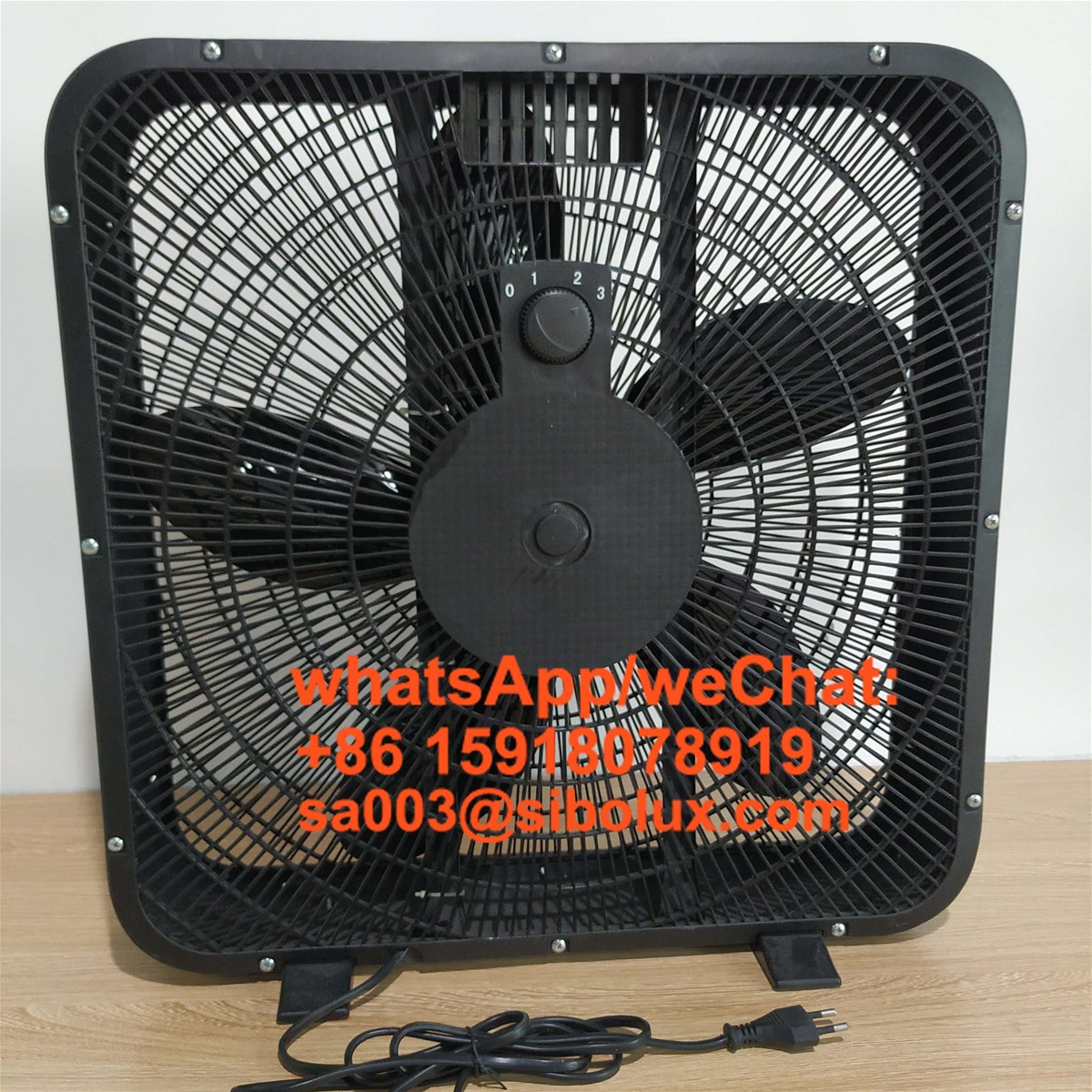 electric 20 inch plastic circulating box fan