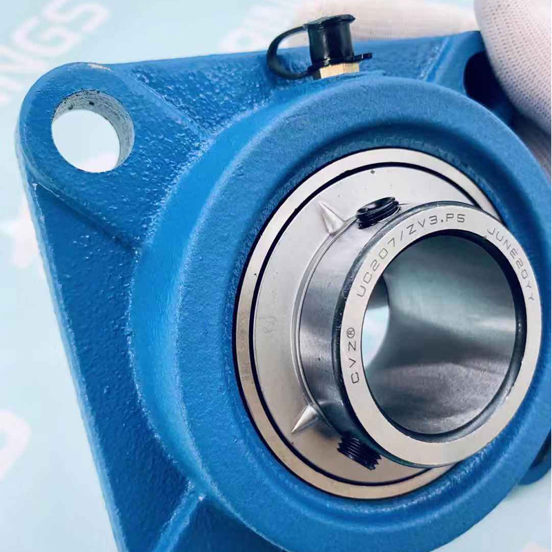 China Factory Hot Sale Cast Iron Ball Flanged Housing Pillow Block Bearing UCF207