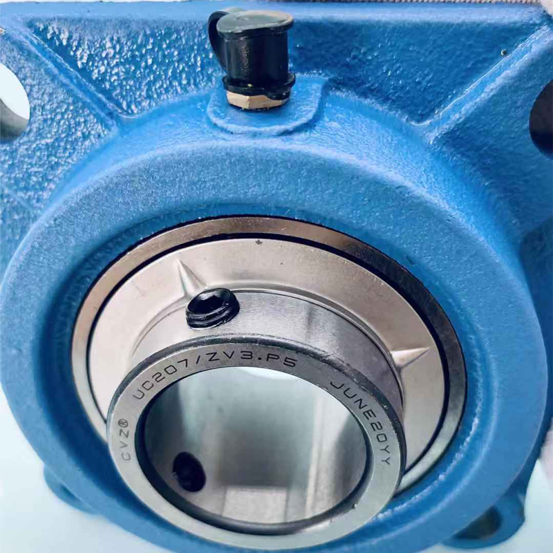 China Factory Hot Sale Cast Iron Ball Flanged Housing Pillow Block Bearing UCF207