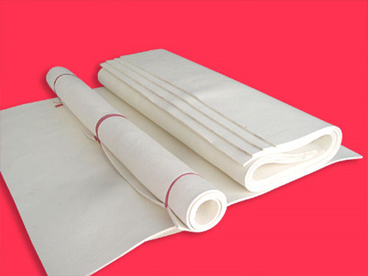 100 wool industrial pressed thick white felt fabric