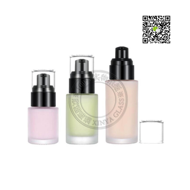 20ml 30ml 40ml liquid foundation pump glass bottles essense lotion bottle