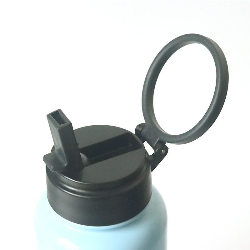 Wholesale high quality double wall 304SS vacuum insulated thermos Hydro Flask type wide mouth bottle with straw lid new