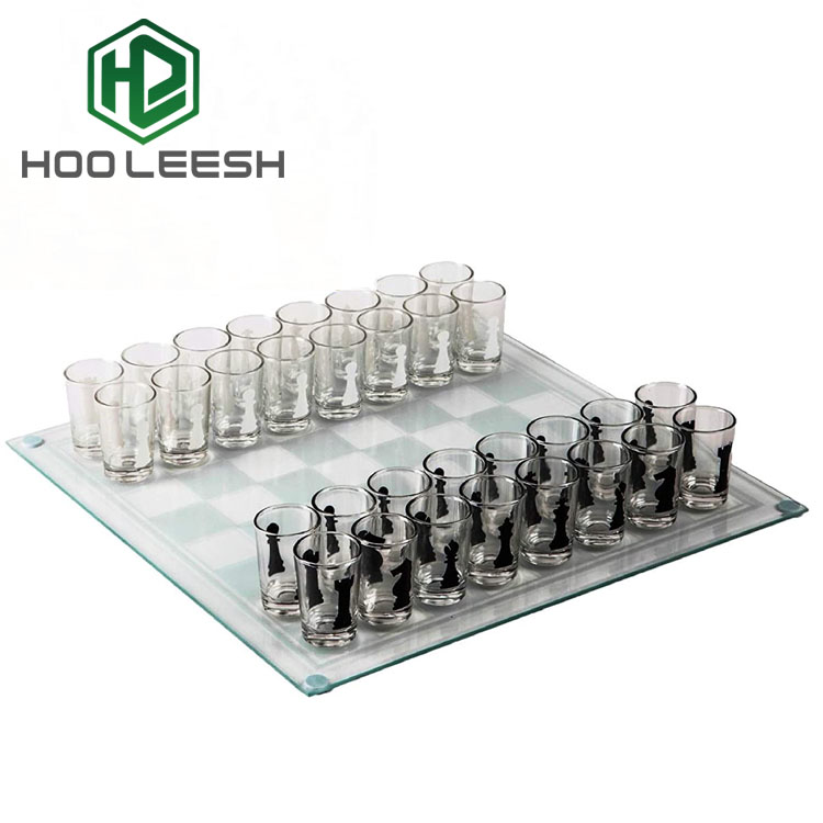 3535cm Large Size and 32 Chess Pieces Drinking Game Wine Glass Chess