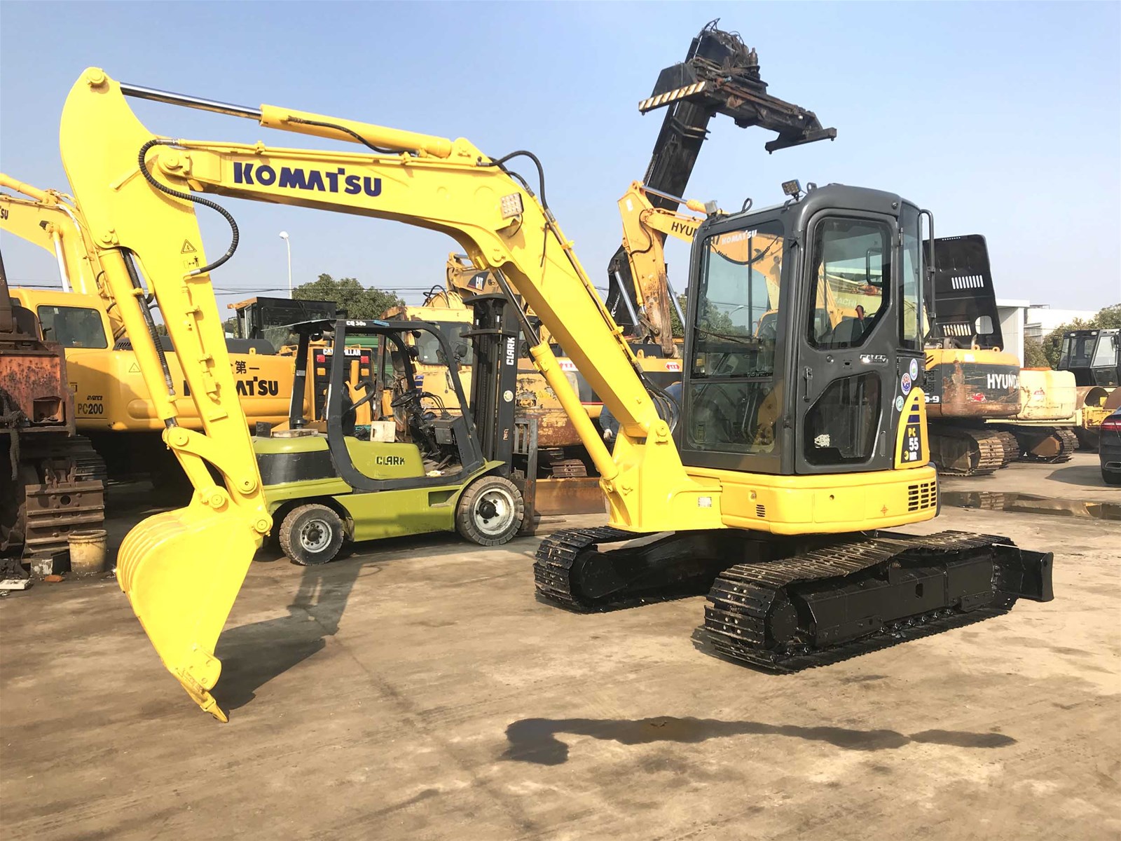 Good Condition Used Komatsu PC55MR Mini Excavator