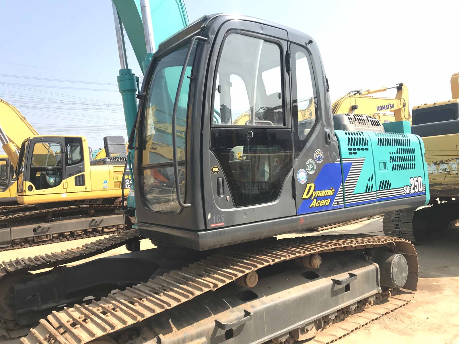 Long Boom Kobelco SK250 Crawler Excavator Used Digger