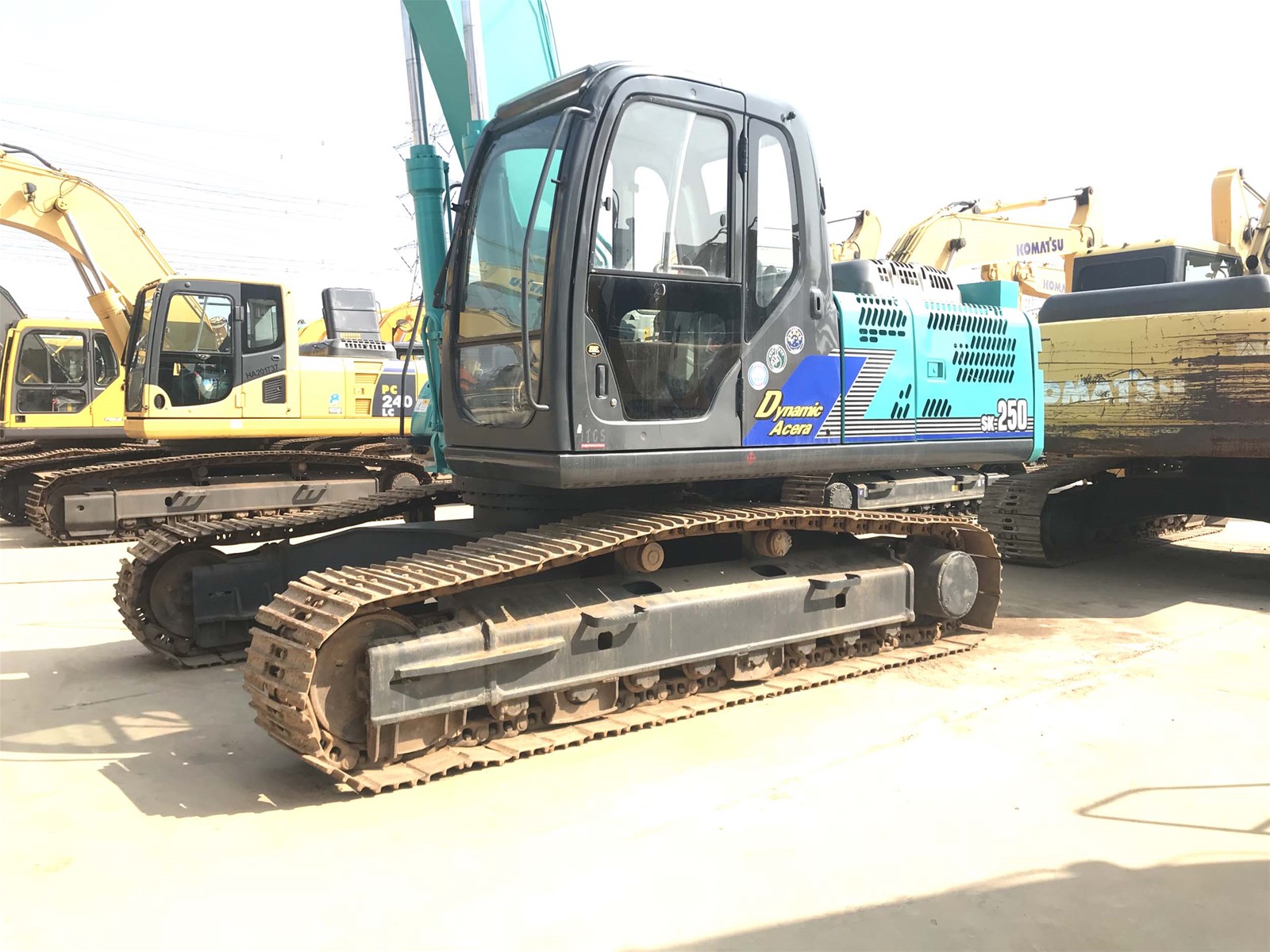 Long Boom Kobelco SK250 Crawler Excavator Used Digger