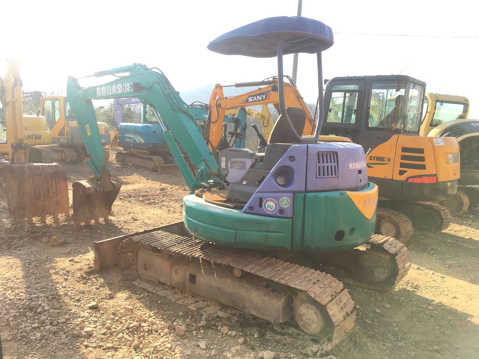 Good condition MIni Komatsu PC35MR1Used Excavator for sale