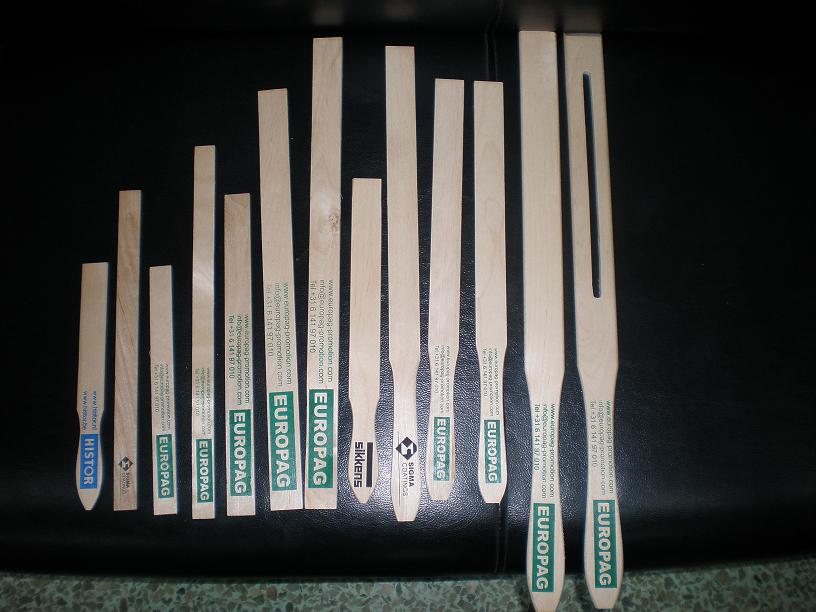 birch wood disposable wooden paint paddles