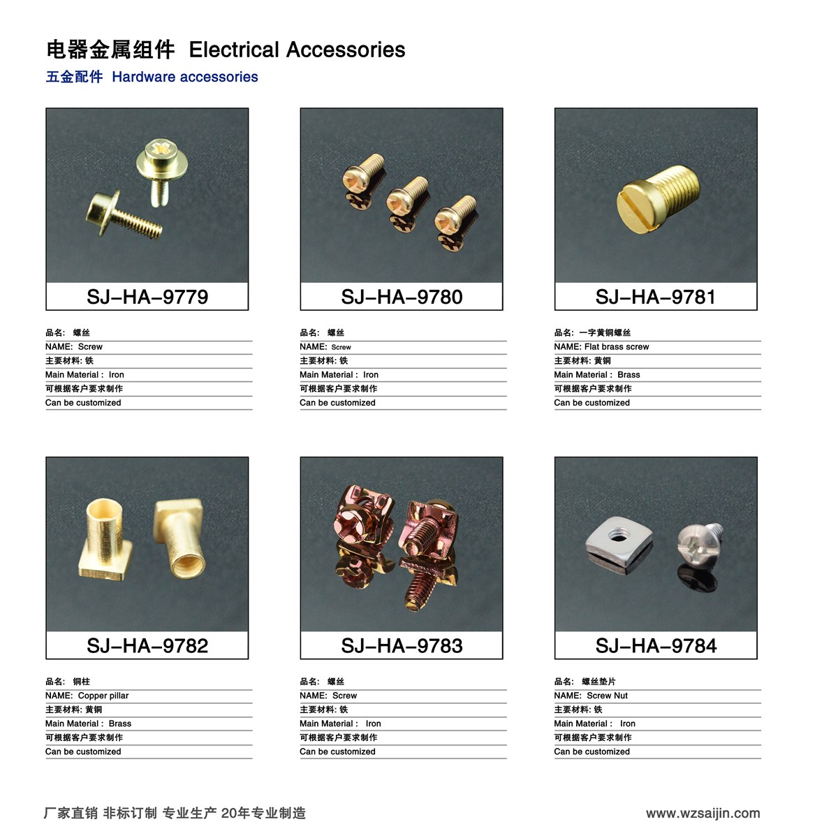 wholesale customized Metric Slotted cheese head screws