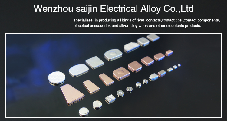 Wholesale Drawing customized silver tungten electrical silver alloy contact tips