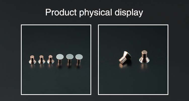 Factory Direct Sale Wholesale customized Electrical Silver Contact rivet for relay switch