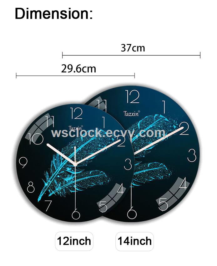 12 Inch Modern design Wall Clock for Living Room Decor