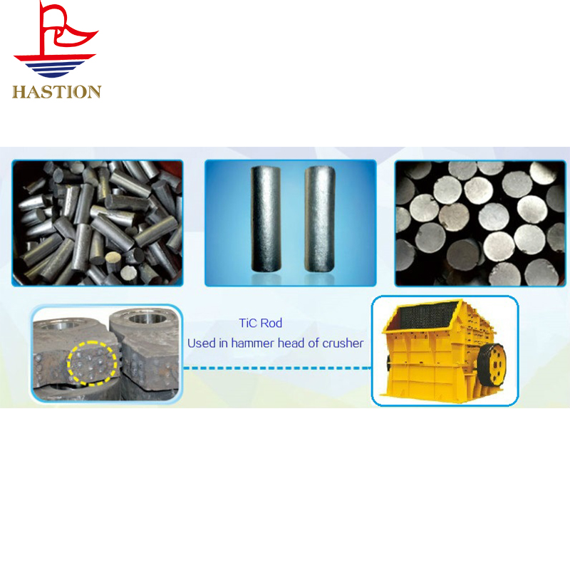 Titanium Carbide Rod Tic Rods Inserts for Mining Hammer Crusher Blow Bar