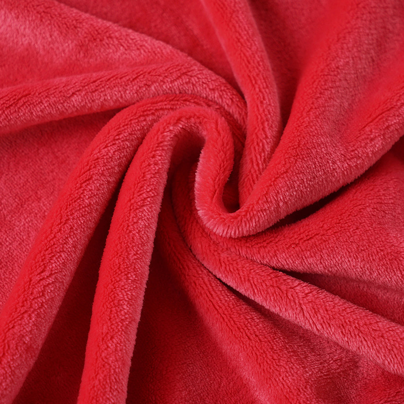100 polyester super soft plain flannel fleece fabric for bedding sets blanket home textile