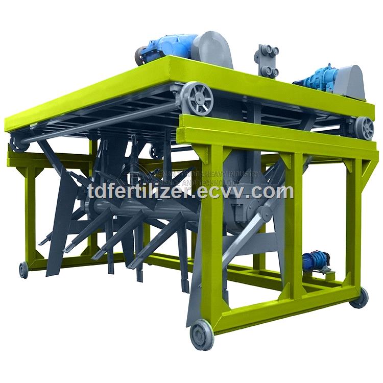 Cow manure straw fermentation groove type compost turner machine fermentation equipment
