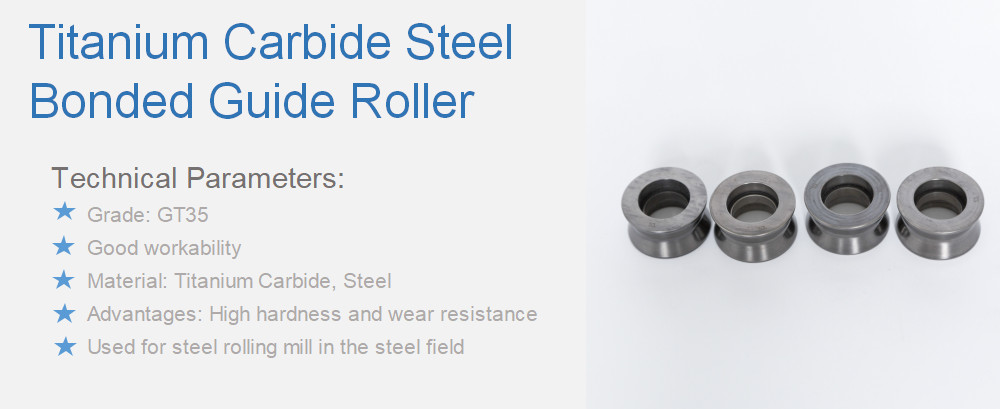 Grade Gt35 Titanium Carbidebased Steelbonded Guide Roller for the Steel Rod Mills