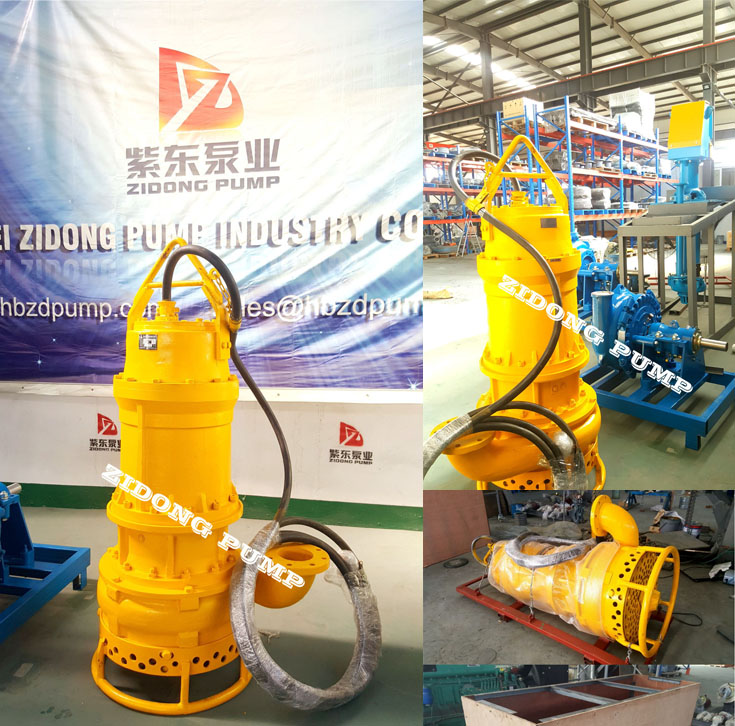 Nonclogging submersible sand pump for dredging