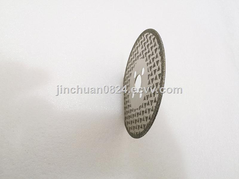 Electroplated diamond gypsophila saw blade for cutting marble