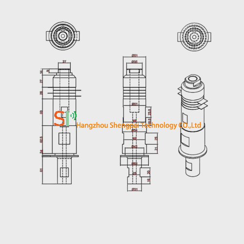 20Khz High Frequency Ultrasonic Welding Converter For Mask Machine