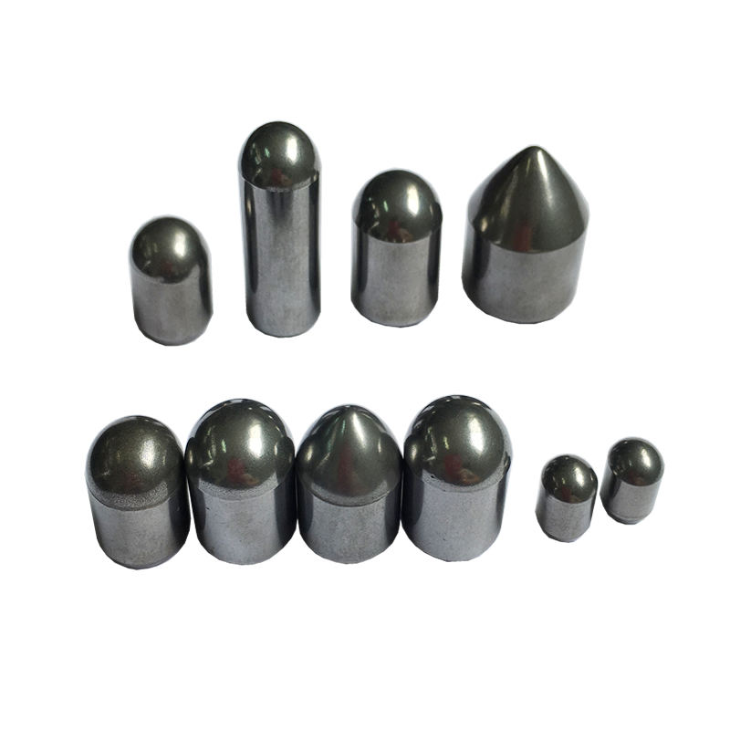 Tungsten carbide buttons and HPGR stud pins