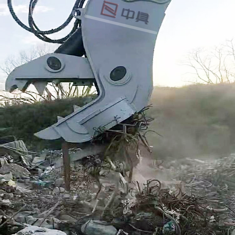 excavator crushing forcepsconcrete crushing pliers manufacturer electromagnetic chunk pulverizer for excavators