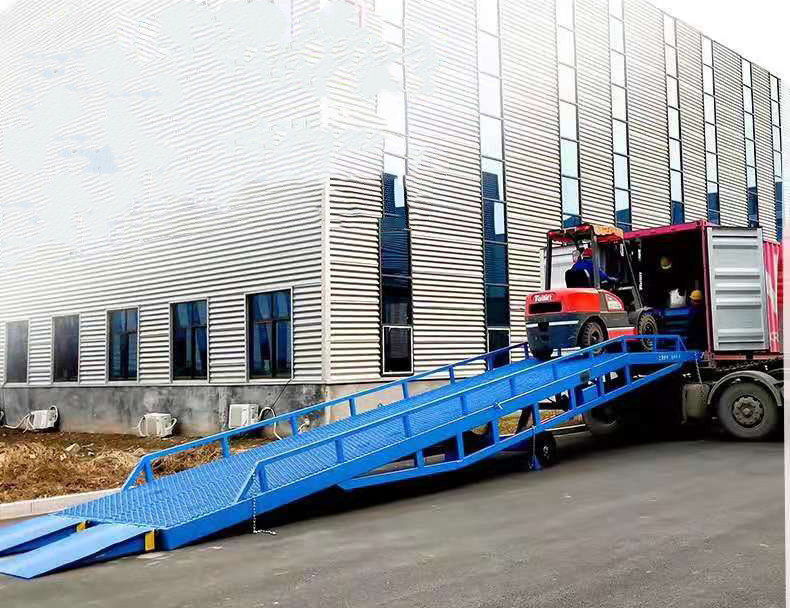 WIZ Container Mobile Loading Dock Ramp Forklift Dock Leveler