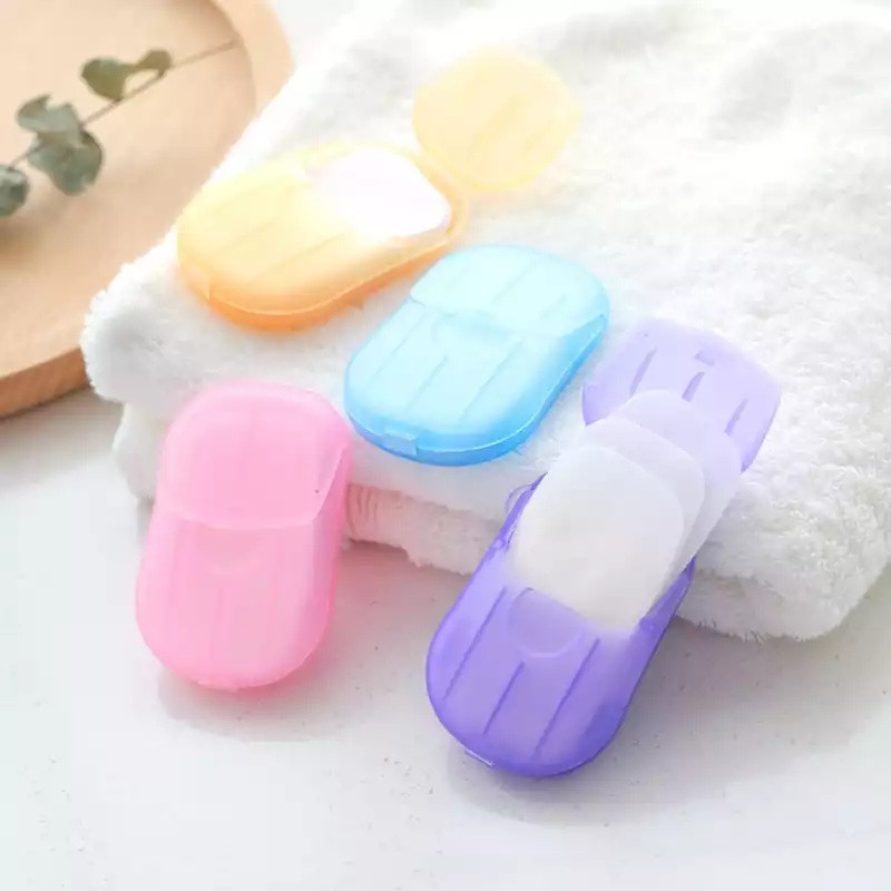 Travel portable tablets paper soap