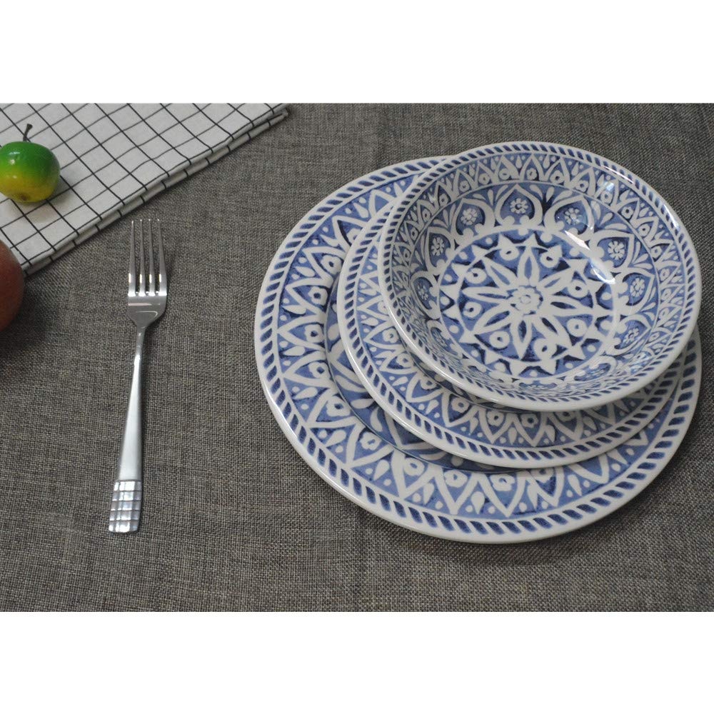 melamine dinner set 12pcs sets dinner plate4 salad plate4 bowl4