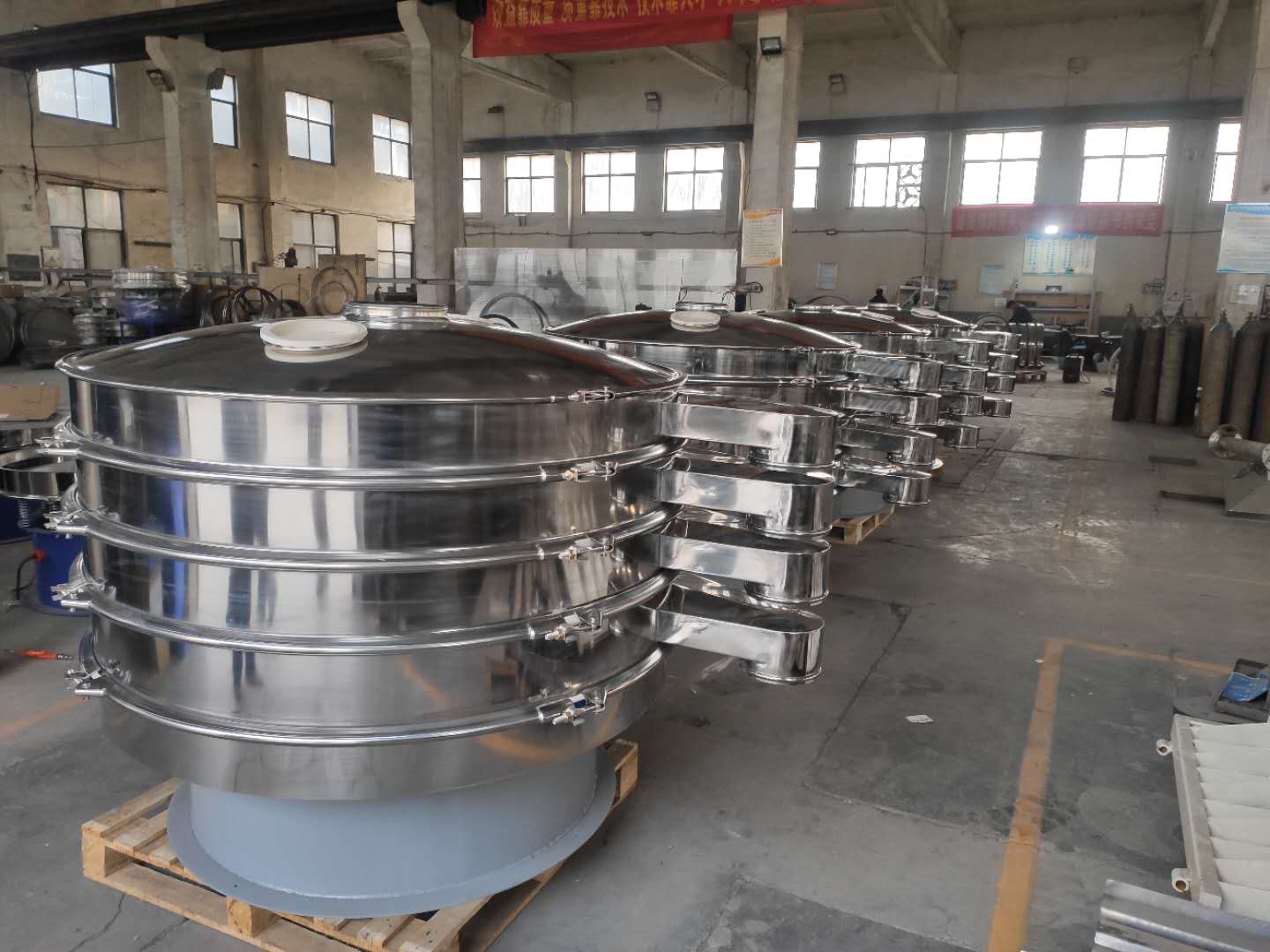 Food Sifter Machine for Sieving Vegetable Powder Vibrating Screen
