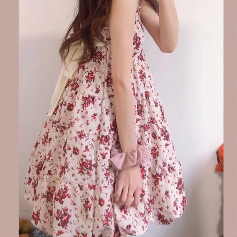 Casual fashion pink dressess for summer girl