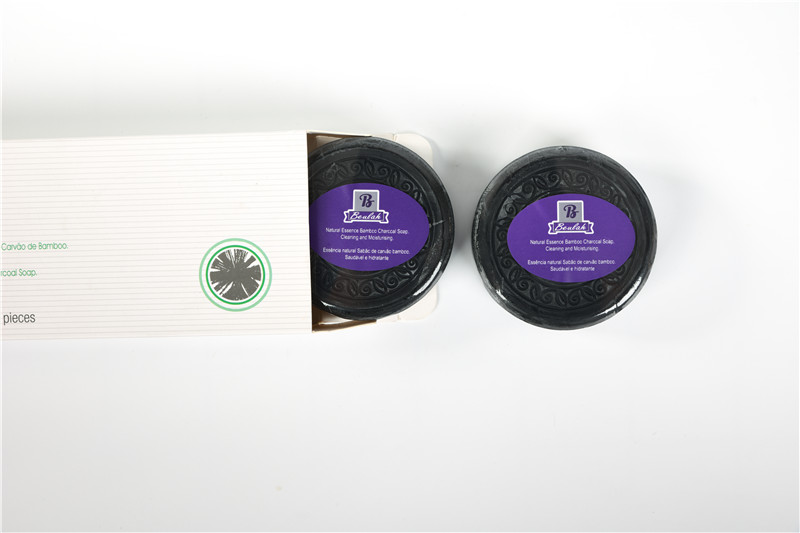 Natural organic essence bamboo charcoal black soap