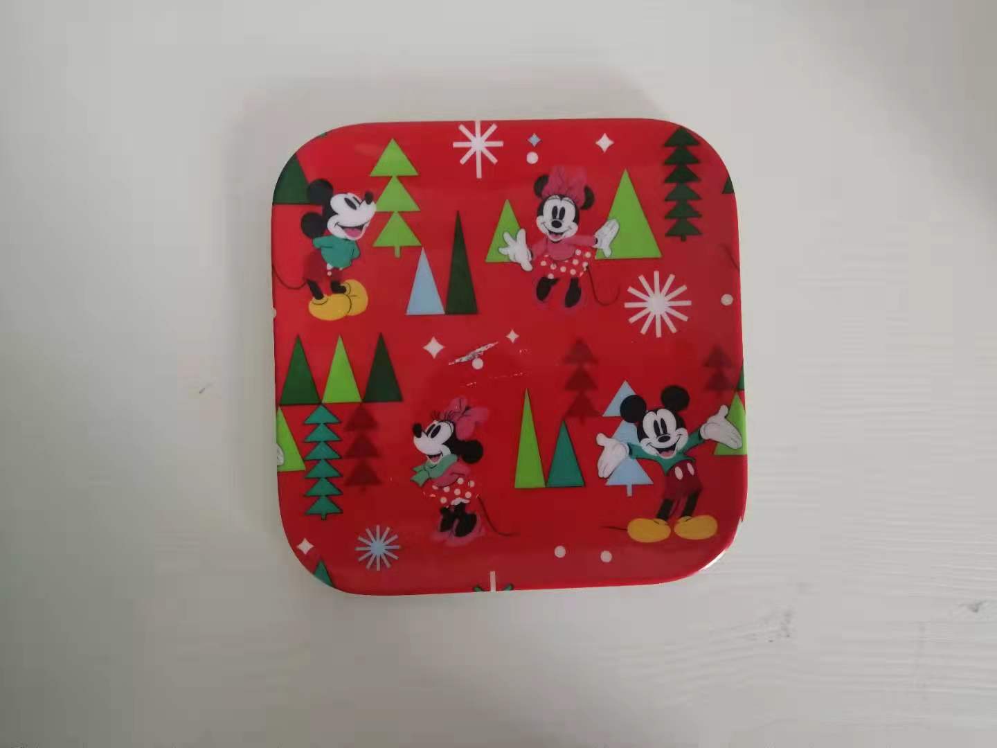 melamine dishes christmas design square dishes 6 tray
