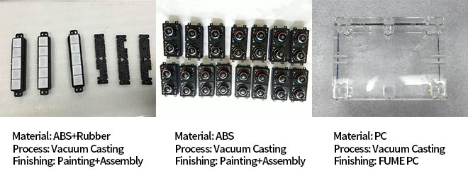 Vacuum casting Rapid prototyping service with silicone mold