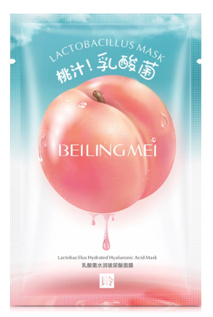 Peach Lactobacillus Hydrated Hyaluronic Acid Mask