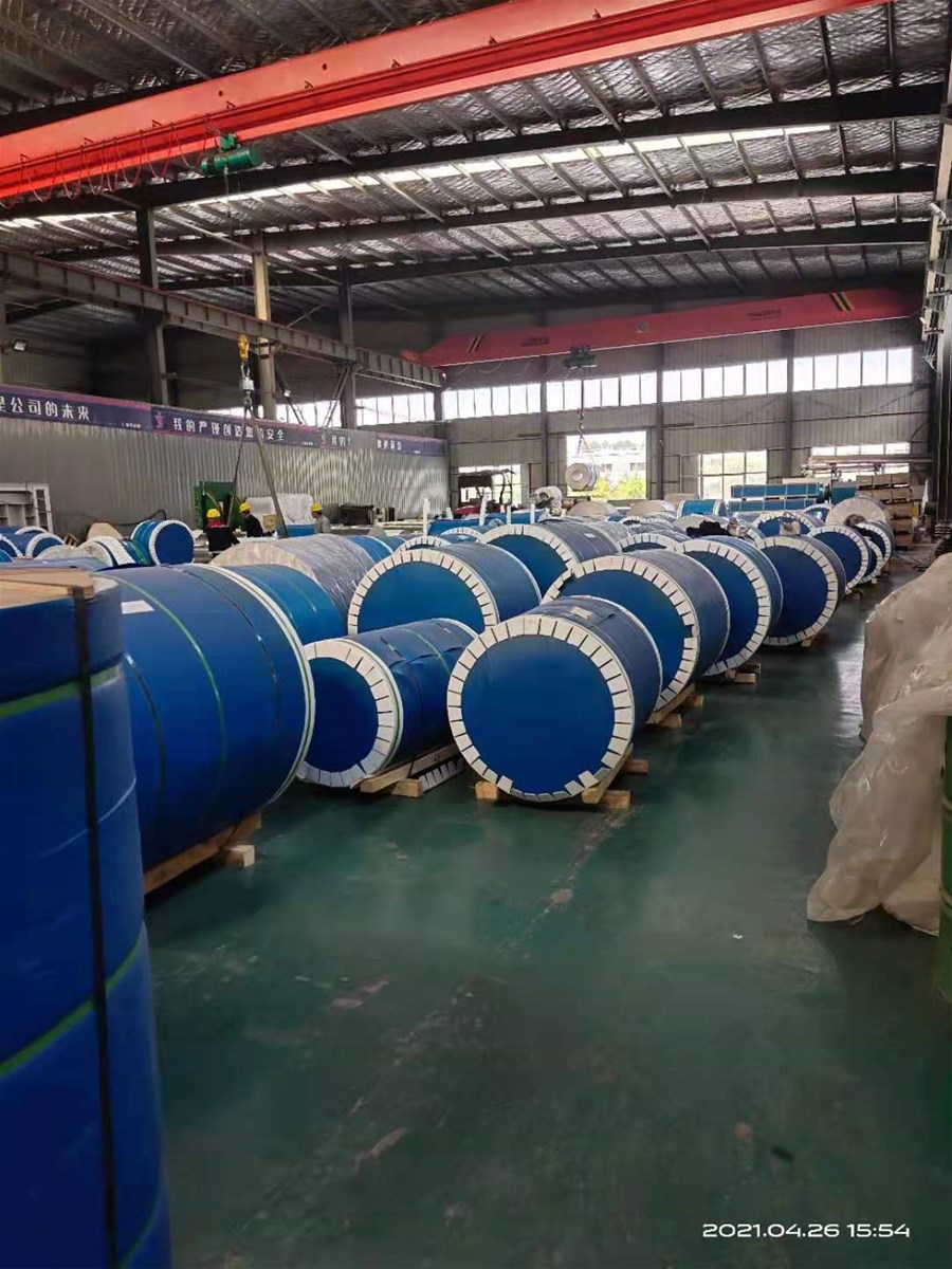 Roller coated color coated aluminum coil plate aluminum magnesium manganese tile antique metal tile