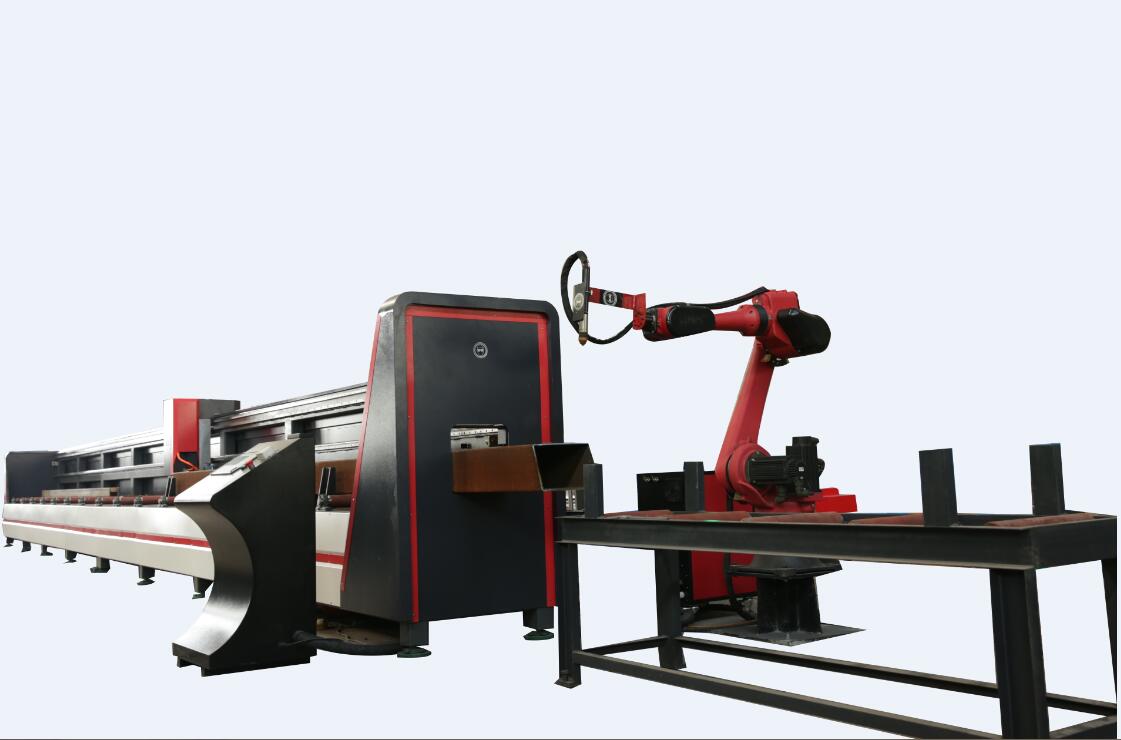 thick round tube pipe metal cutting machine robot arm plasma h beam cutting machine