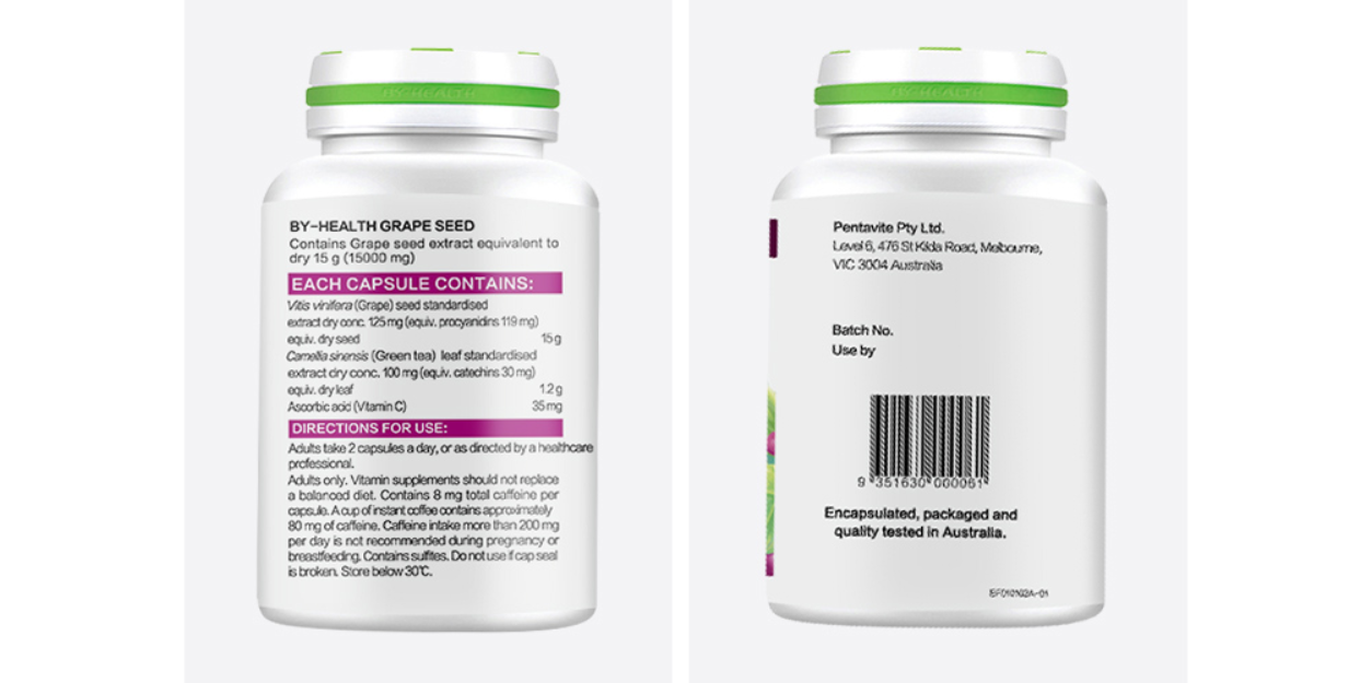 Grape seed capsule whitening health care products