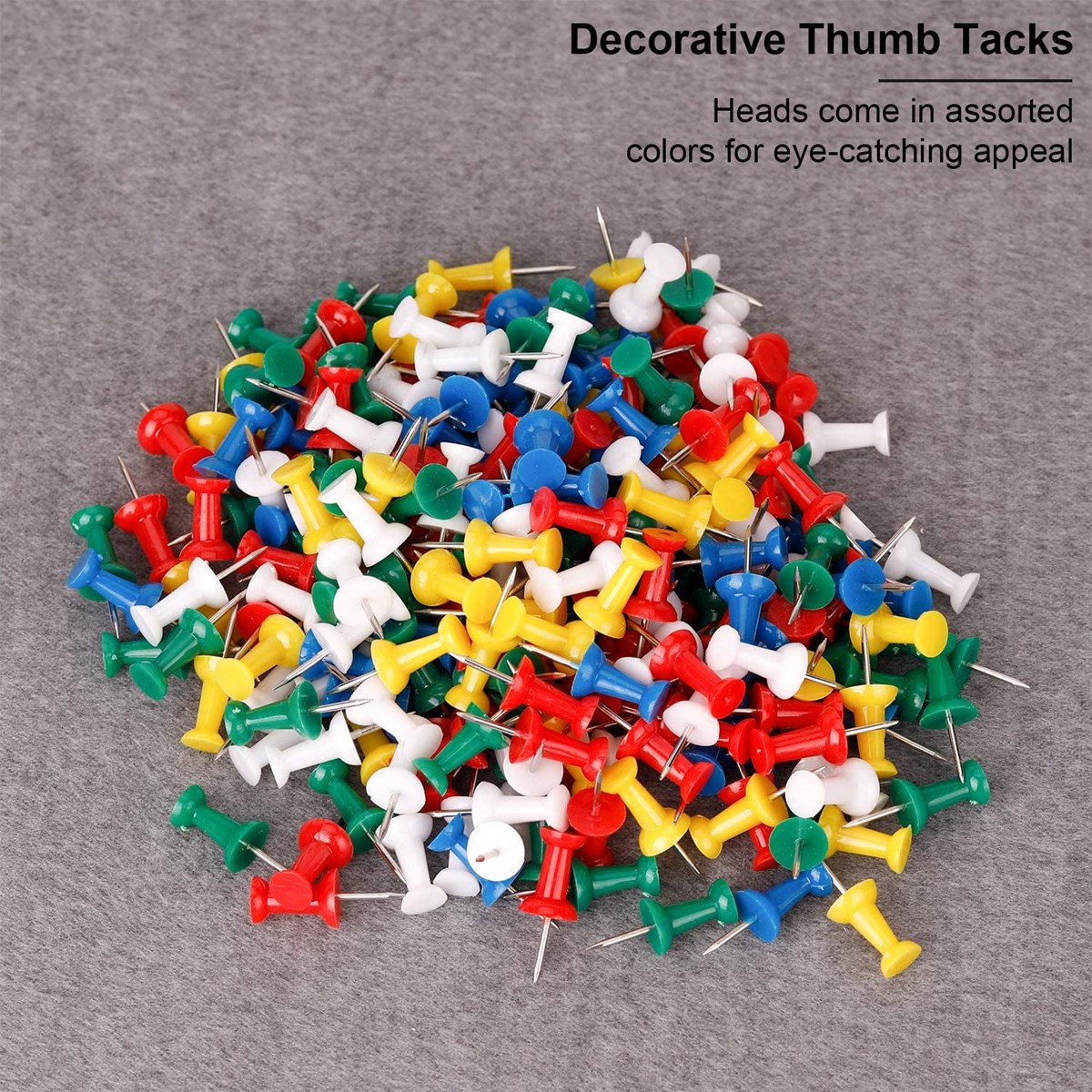 Assorted Decorative Color Plastic Push Pins Tacks Used for Office