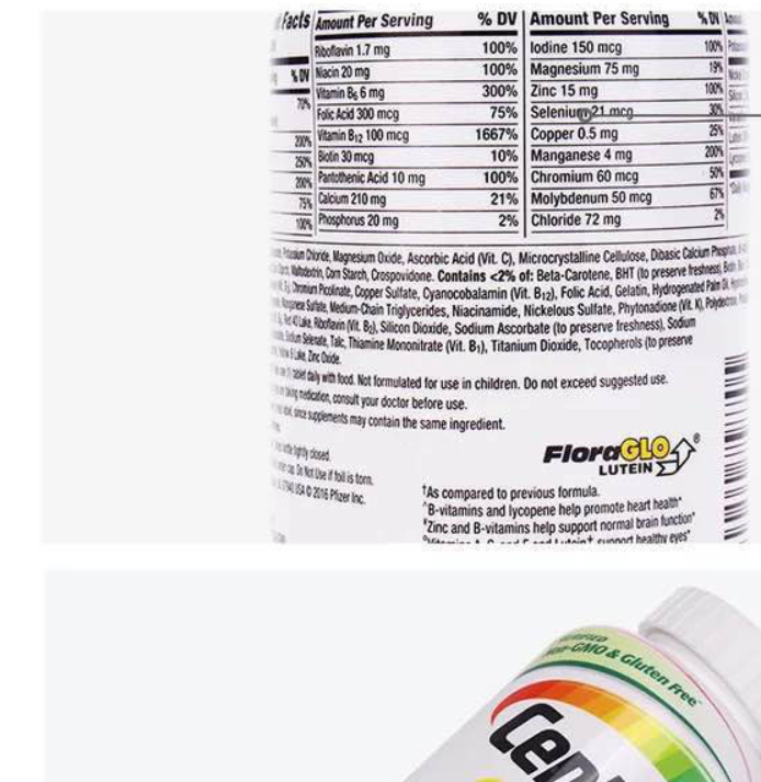 Multivitamins for women adults with multidimensional minerals