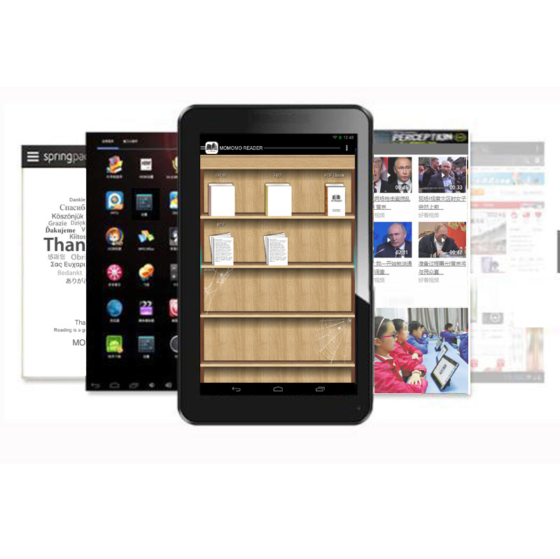 Ebook reader built in light WiFi e book tolino shine eink book reader