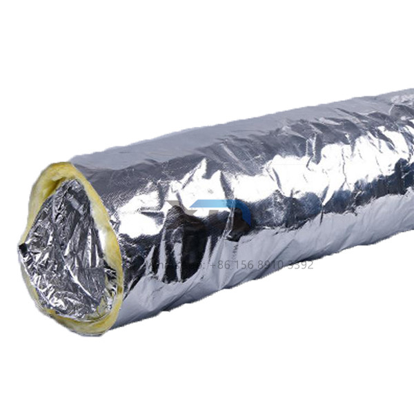 Flexible HVAC Aluminium Foil Fiberglass Insulated Air Duct
