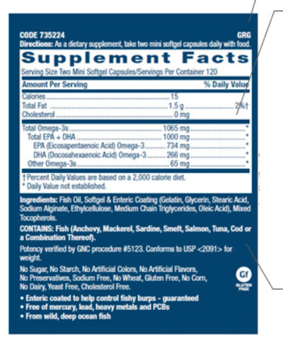Triple concentrated deep sea fish oil soft capsule