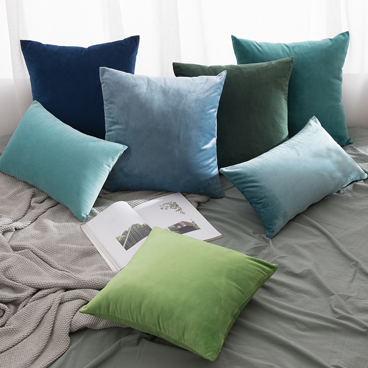 Velvet Cushion Cover 1818inch velvet pillow cover sofa decor home decor soft cover