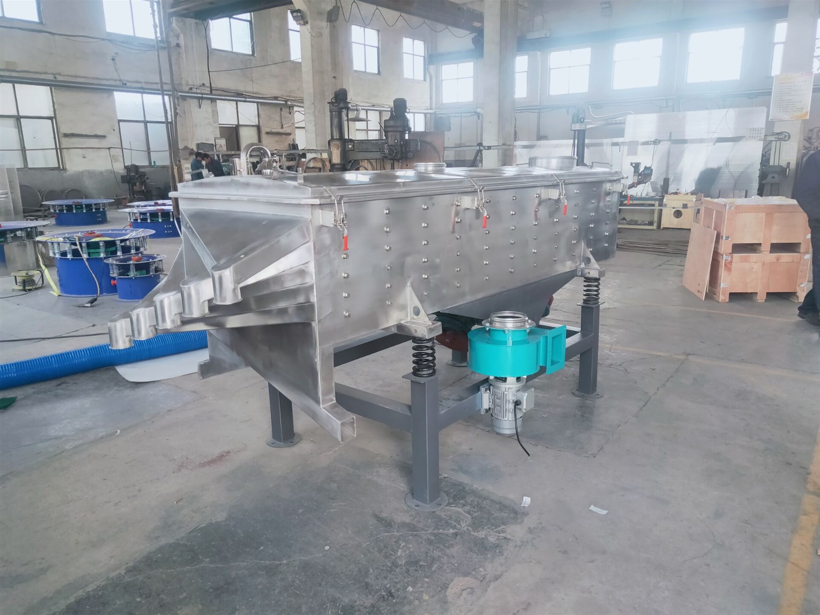 Particles Linear Vibrating Screen for Separating Plastic Filter Machine