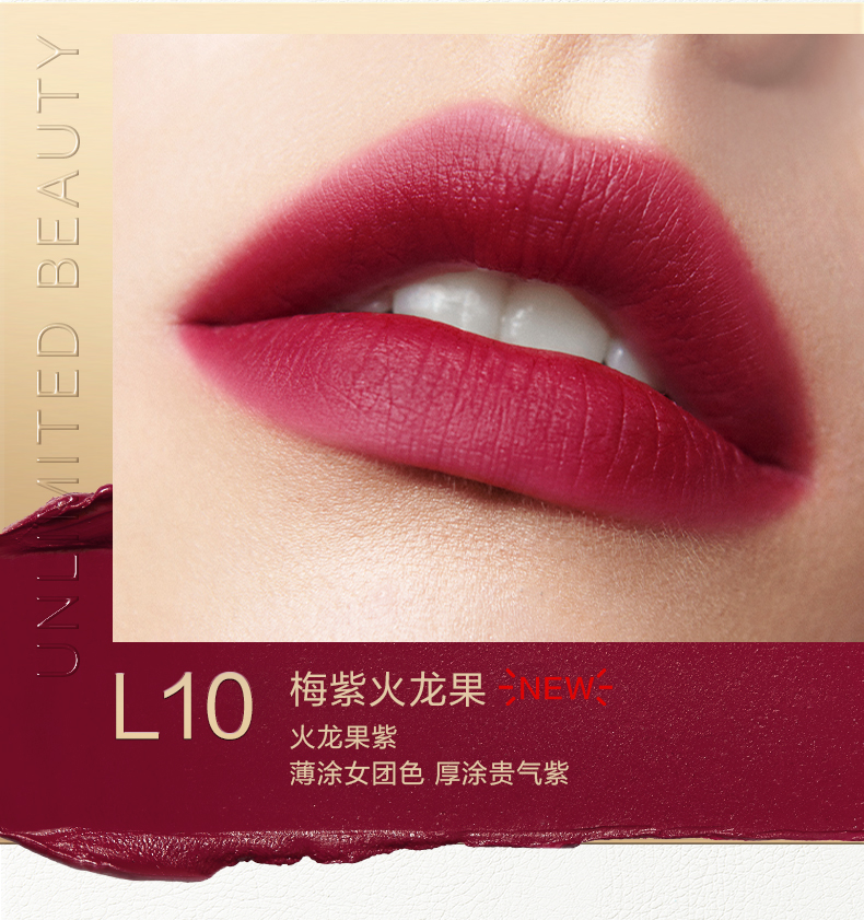 DD BEAUTY color lipstick does not fade matte niche brand moisturizing moisturizing lipstick