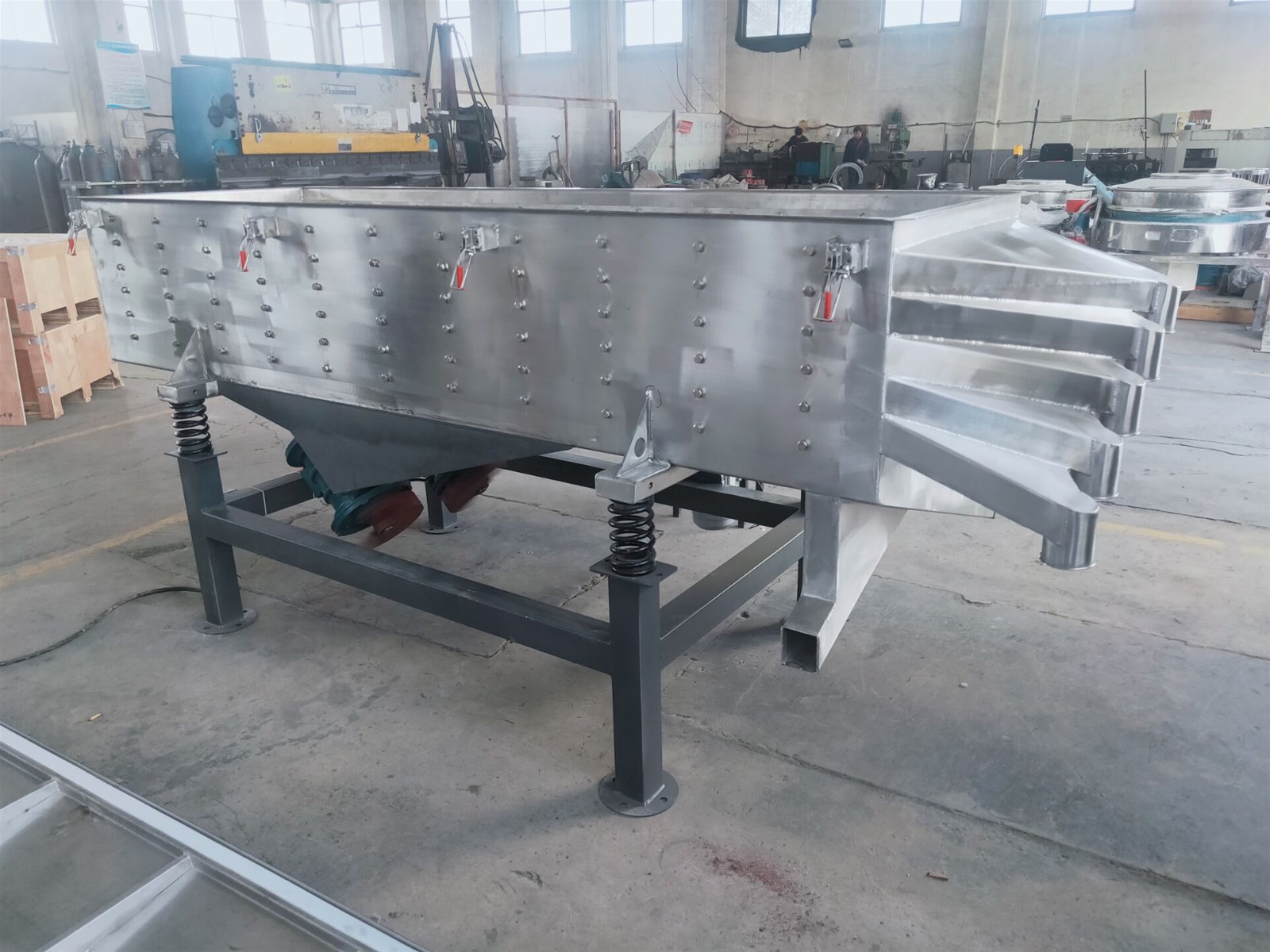 Particles Linear Vibrating Screen for Separating Plastic Filter Machine